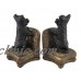 Set of 2 Perky Scottish Terrier Dogs On Armchairs Bookends   192618119886